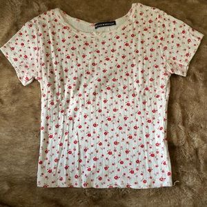 Brandy Melville floral crop top